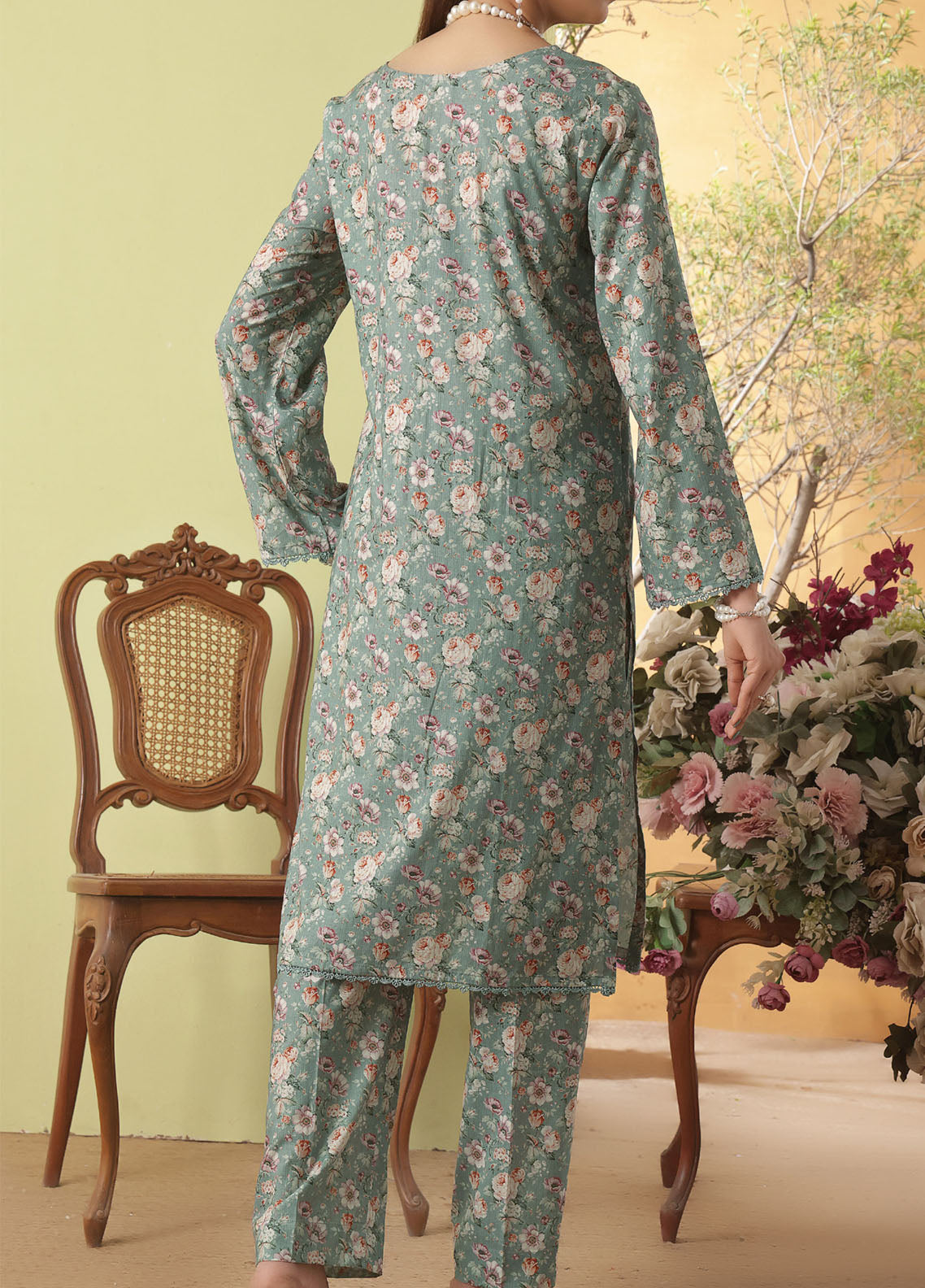 Korean By VS Textile Co-Ord's Printed Lawn 2 Piece Unstitched Shirt & Trouser VS26KCOPV1 D-720 Korean By VS Textile Co-Ord's Printed Lawn 2 Piece Unstitched Shirt & Trouser VS26KCOPV1 D-720