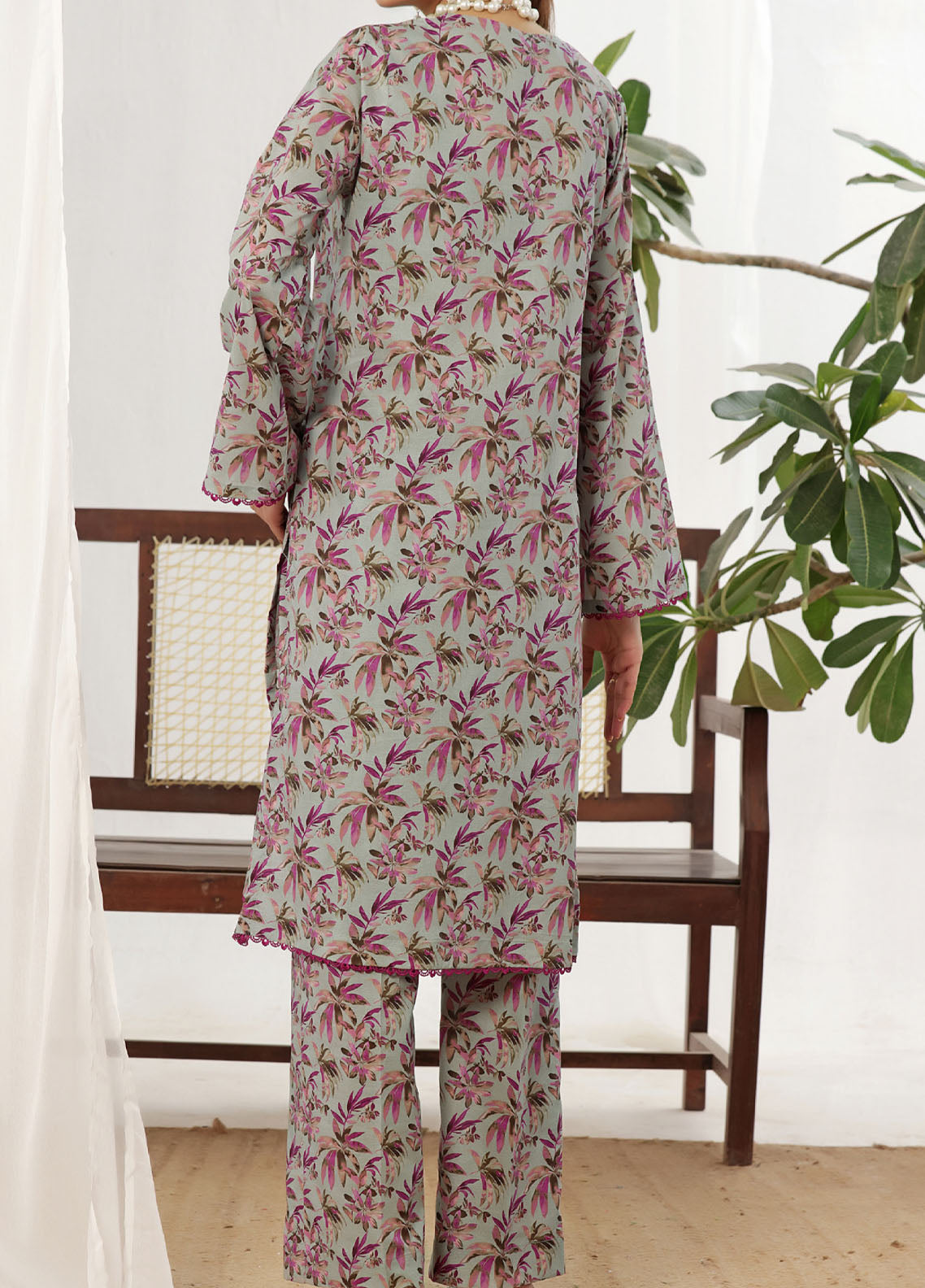 Korean By VS Textile Co-Ord's Printed Lawn 2 Piece Unstitched Shirt & Trouser VS26KCOPV1 D-721 Korean By VS Textile Co-Ord's Printed Lawn 2 Piece Unstitched Shirt & Trouser VS26KCOPV1 D-721