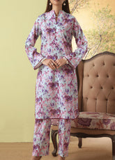Korean By VS Textile Co-Ord's Printed Lawn 2 Piece Unstitched Shirt & Trouser VS26KCOPV1 D-724