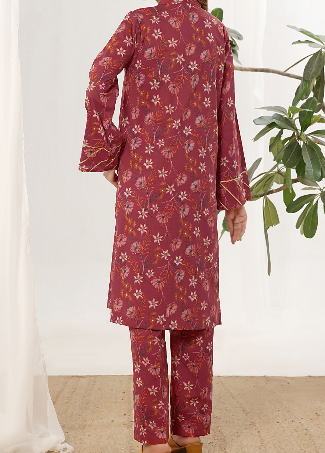 Korean By VS Textile Co-Ord's Printed Lawn 2 Piece Unstitched Shirt & Trouser VS26KCOPV1 D-725 Korean By VS Textile Co-Ord's Printed Lawn 2 Piece Unstitched Shirt & Trouser VS26KCOPV1 D-725