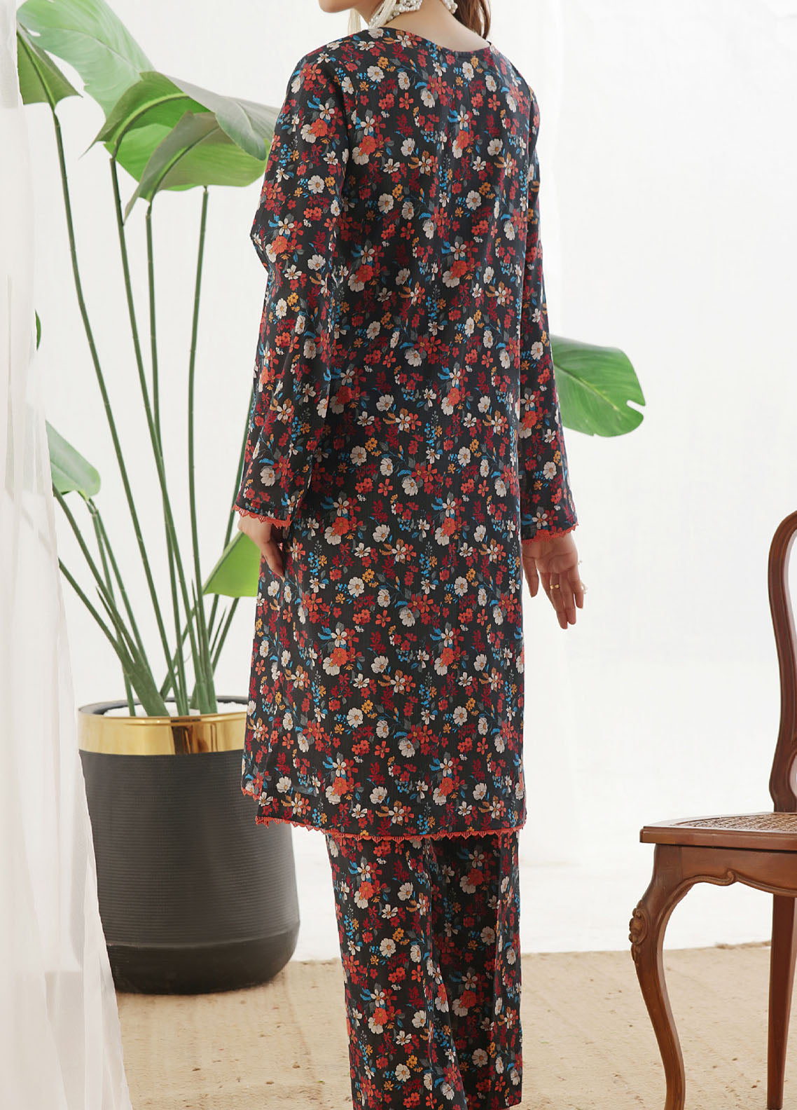 Korean By VS Textile Co-Ord's Printed Lawn 2 Piece Unstitched Shirt & Trouser VS26KCOPV1 D-726 Korean By VS Textile Co-Ord's Printed Lawn 2 Piece Unstitched Shirt & Trouser VS26KCOPV1 D-726