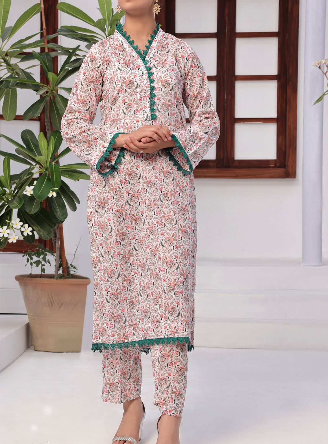 Korean By VS Textile Co-Ords Printed Lawn 2 Piece Unstitched Suit VS24KCO D-495 Korean By VS Textile Co-Ords Printed Lawn 2 Piece Unstitched Suit VS24KCO D-495
