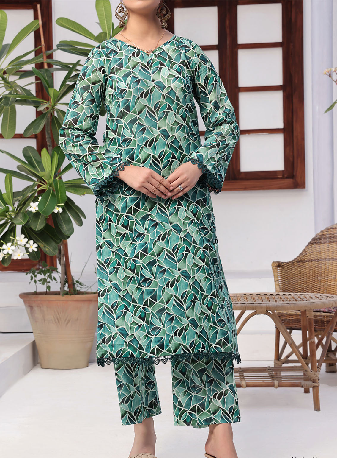 Korean By VS Textile Co-Ords Printed Lawn 2 Piece Unstitched Suit VS24KCO D-496 Korean By VS Textile Co-Ords Printed Lawn 2 Piece Unstitched Suit VS24KCO D-496