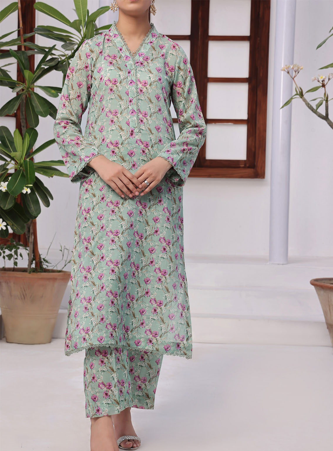 Korean By VS Textile Co-Ords Printed Lawn 2 Piece Unstitched Suit VS24KCO D-504 Korean By VS Textile Co-Ords Printed Lawn 2 Piece Unstitched Suit VS24KCO D-504