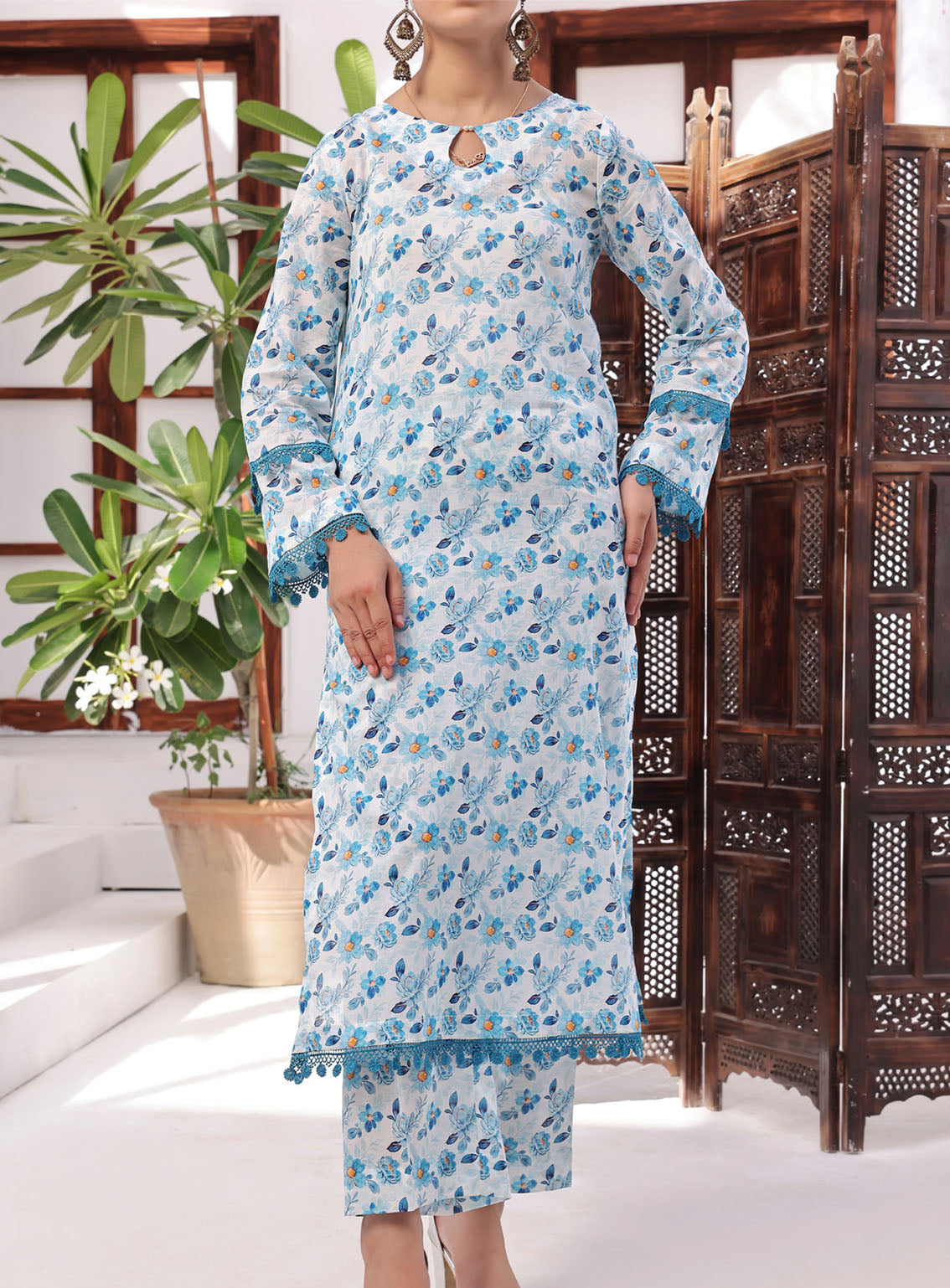 Korean By VS Textile Co-Ords Printed Lawn 2 Piece Unstitched Suit VS24KCO D-508 Korean By VS Textile Co-Ords Printed Lawn 2 Piece Unstitched Suit VS24KCO D-508