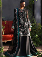 La Fuchsia By Afrozeh Embroidered Khaddi Net 3 Piece Unstitched Suit AF25LFV1 D-07 LAROSEA