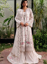 La Fuchsia By Afrozeh Embroidered Raw Silk 3 Piece Unstitched Suit AF25LFV1 D-05 RUE