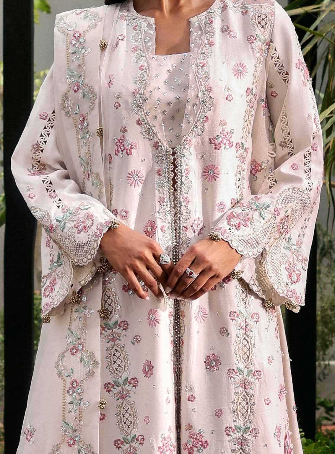 La Fuchsia By Afrozeh Embroidered Raw Silk 3 Piece Unstitched Suit AF25LFV1 D-05 RUE La Fuchsia By Afrozeh Embroidered Raw Silk 3 Piece Unstitched Suit AF25LFV1 D-05 RUE