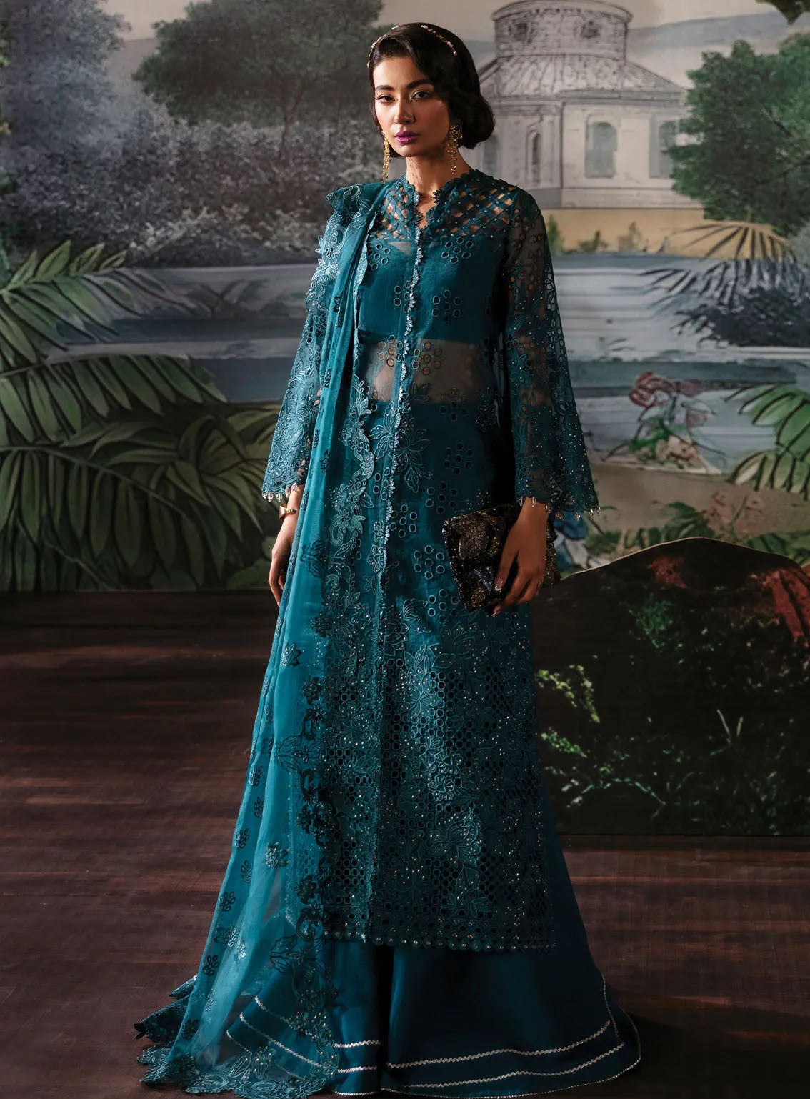 La Fuchsia By Afrozeh Festive Embroidered Organza 3 Piece Unstitched Suit AF24LV2 ALBA La Fuchsia By Afrozeh Festive Embroidered Organza 3 Piece Unstitched Suit AF24LV2 ALBA