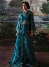 La Fuchsia By Afrozeh Festive Embroidered Organza 3 Piece Unstitched Suit AF24LV2 ALBA