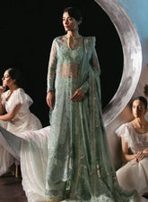 La Fuchsia By Afrozeh Festive Embroidered Organza 3 Piece Unstitched Suit AF24LV2 AMALFI