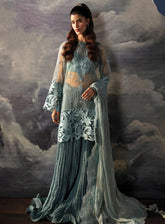 La Fuchsia By Afrozeh Festive Embroidered Organza 3 Piece Unstitched Suit AF24LV2 ASTRA