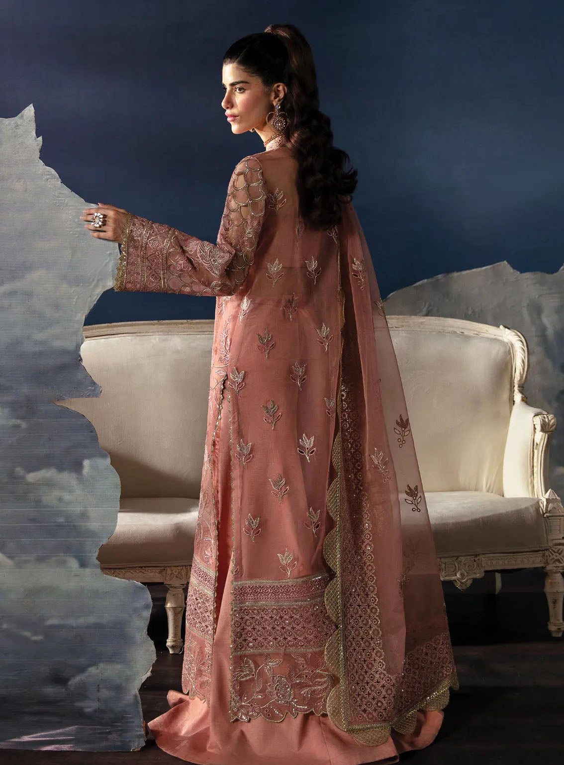 La Fuchsia By Afrozeh Festive Embroidered Organza 3 Piece Unstitched Suit AF24LV2 ELEA La Fuchsia By Afrozeh Festive Embroidered Organza 3 Piece Unstitched Suit AF24LV2 ELEA