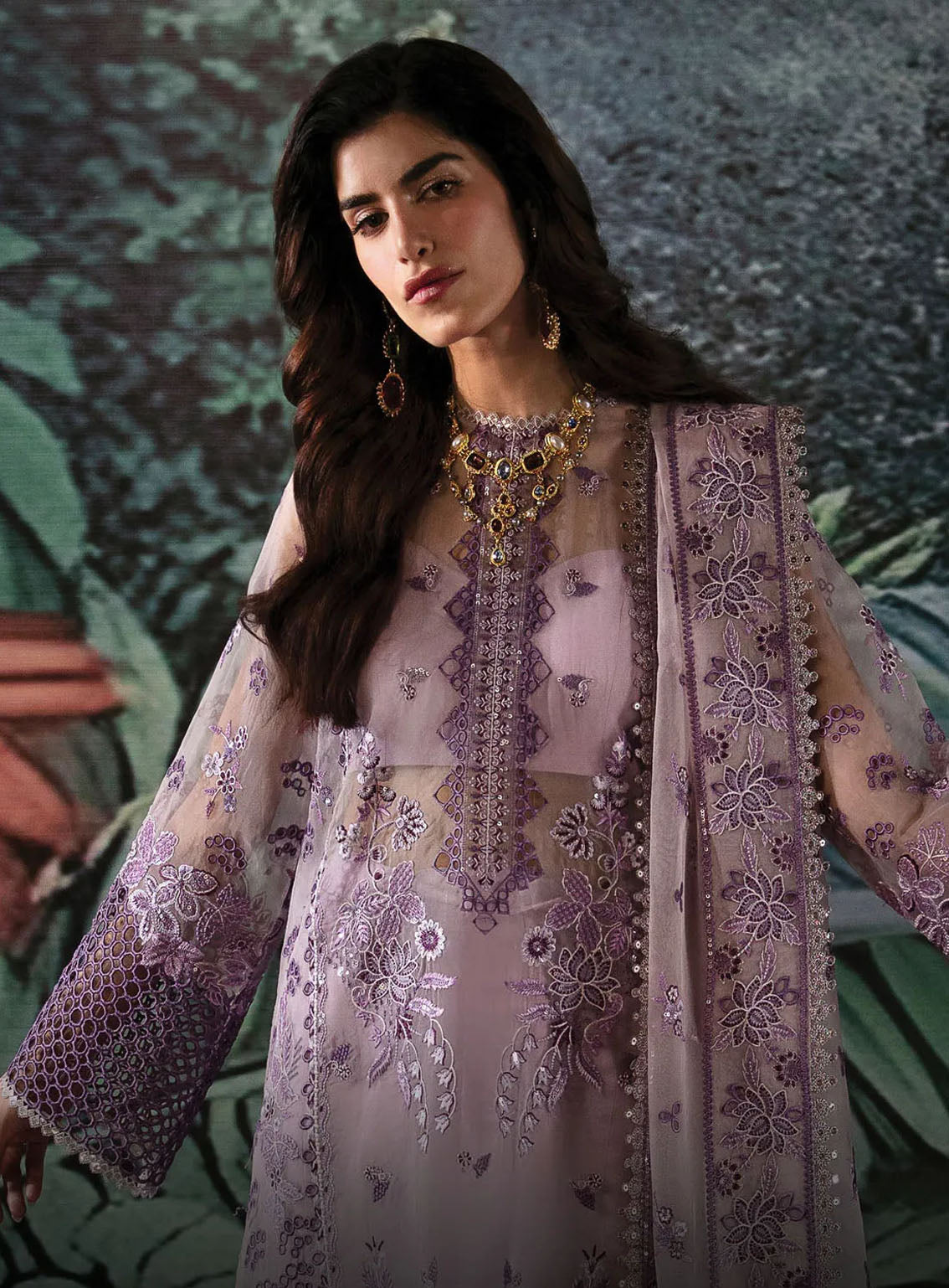 La Fuchsia By Afrozeh Festive Embroidered Organza 3 Piece Unstitched Suit AF24LV2 HELEN La Fuchsia By Afrozeh Festive Embroidered Organza 3 Piece Unstitched Suit AF24LV2 HELEN