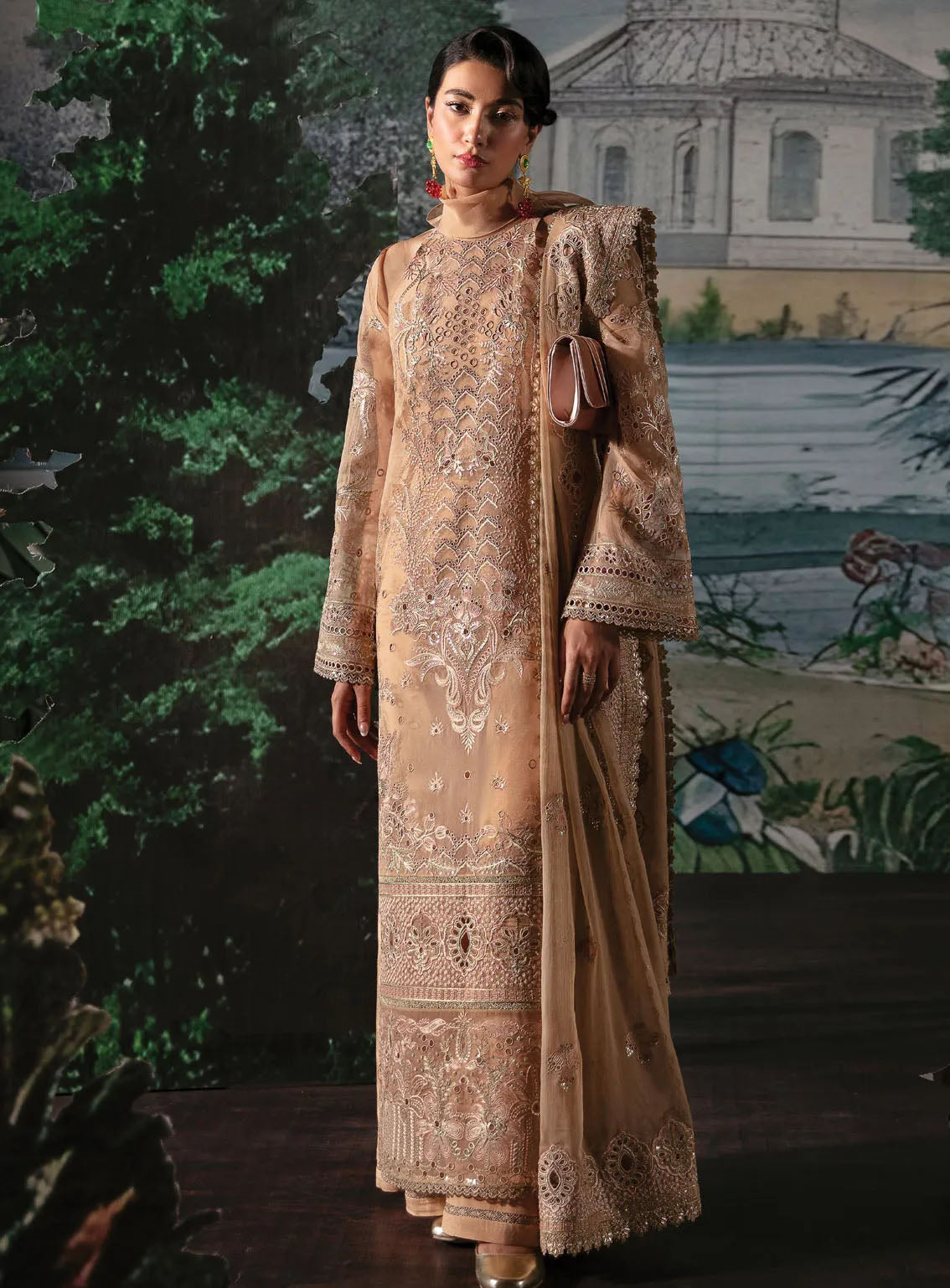 La Fuchsia By Afrozeh Festive Embroidered Organza 3 Piece Unstitched Suit AF24LV2 REESE La Fuchsia By Afrozeh Festive Embroidered Organza 3 Piece Unstitched Suit AF24LV2 REESE