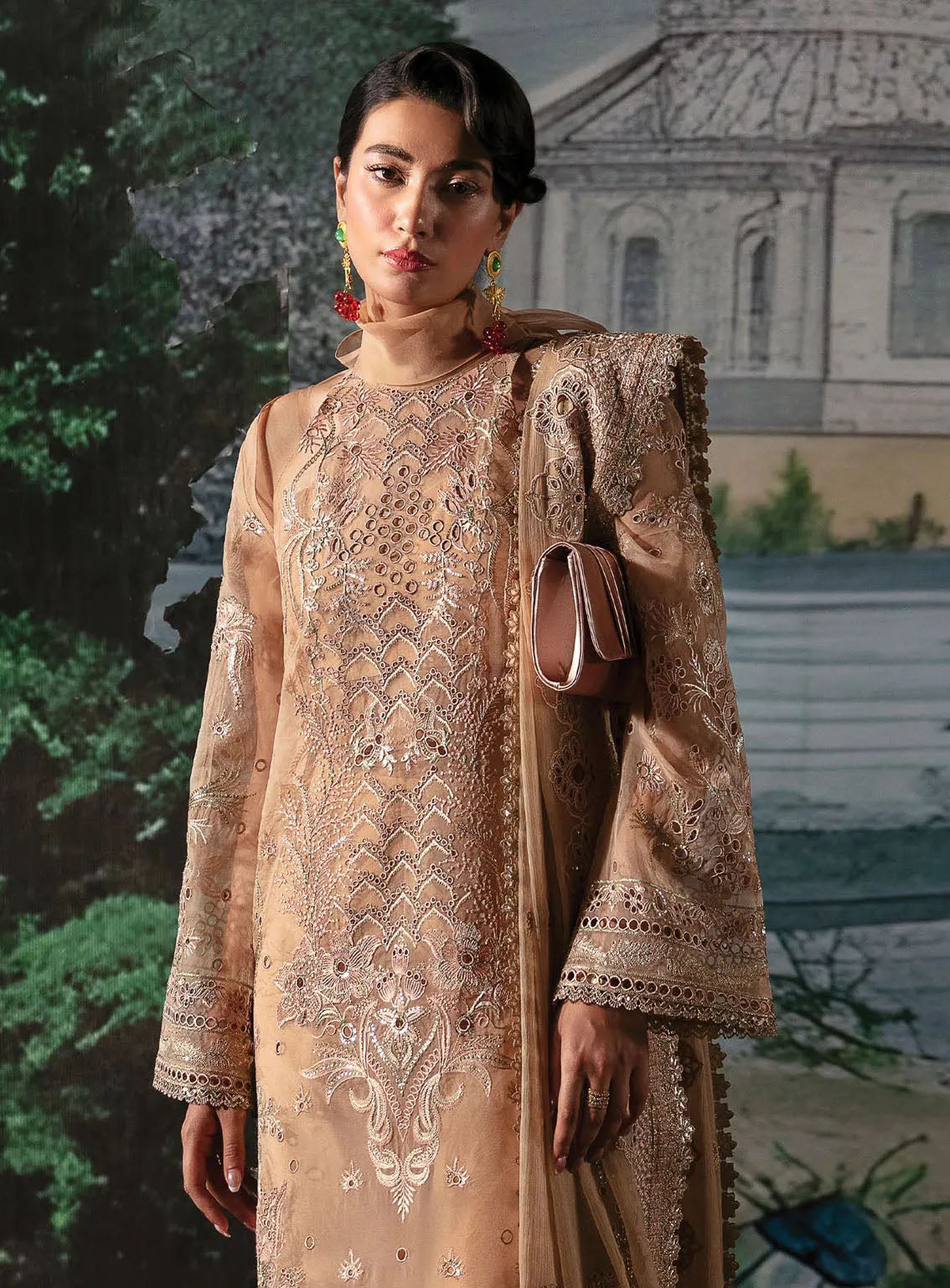 La Fuchsia By Afrozeh Festive Embroidered Organza 3 Piece Unstitched Suit AF24LV2 REESE La Fuchsia By Afrozeh Festive Embroidered Organza 3 Piece Unstitched Suit AF24LV2 REESE