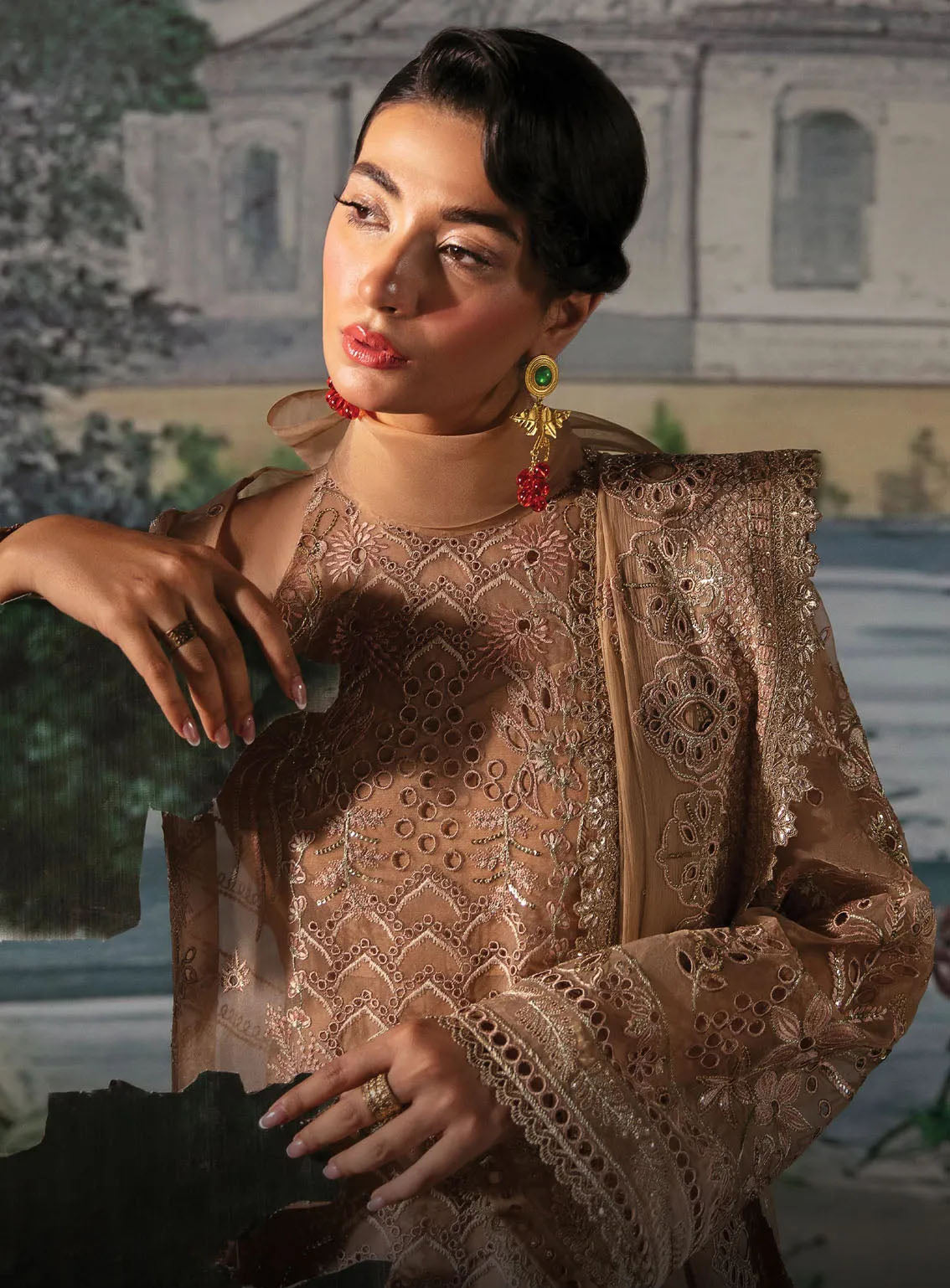 La Fuchsia By Afrozeh Festive Embroidered Organza 3 Piece Unstitched Suit AF24LV2 REESE La Fuchsia By Afrozeh Festive Embroidered Organza 3 Piece Unstitched Suit AF24LV2 REESE