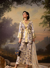 La Soie By Gul Ahmed Printed Silk 3 Piece Unstitched Suit GA24LSV1 S-42008