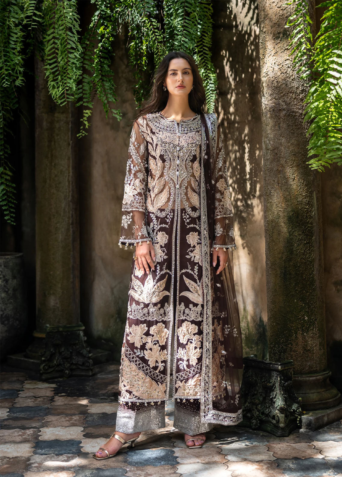 La-vie-Haute By Esmel Embroidered Wedding Festive Net 3 Piece Unstitched Suit EML25LVH D-04 CLEORA La-vie-Haute By Esmel Embroidered Wedding Festive Net 3 Piece Unstitched Suit EML25LVH D-04 CLEORA