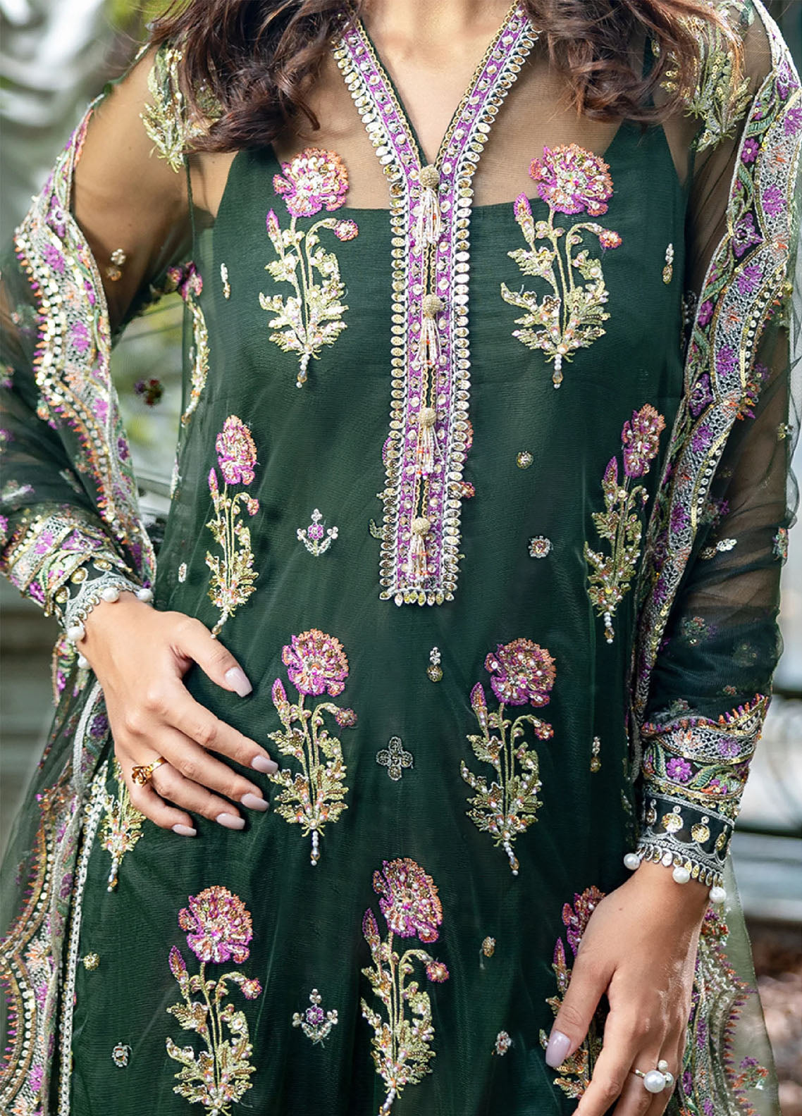 La-vie-Haute By Esmel Embroidered Wedding Festive Net 3 Piece Unstitched Suit EML25LVH D-08 DESIREE La-vie-Haute By Esmel Embroidered Wedding Festive Net 3 Piece Unstitched Suit EML25LVH D-08 DESIREE