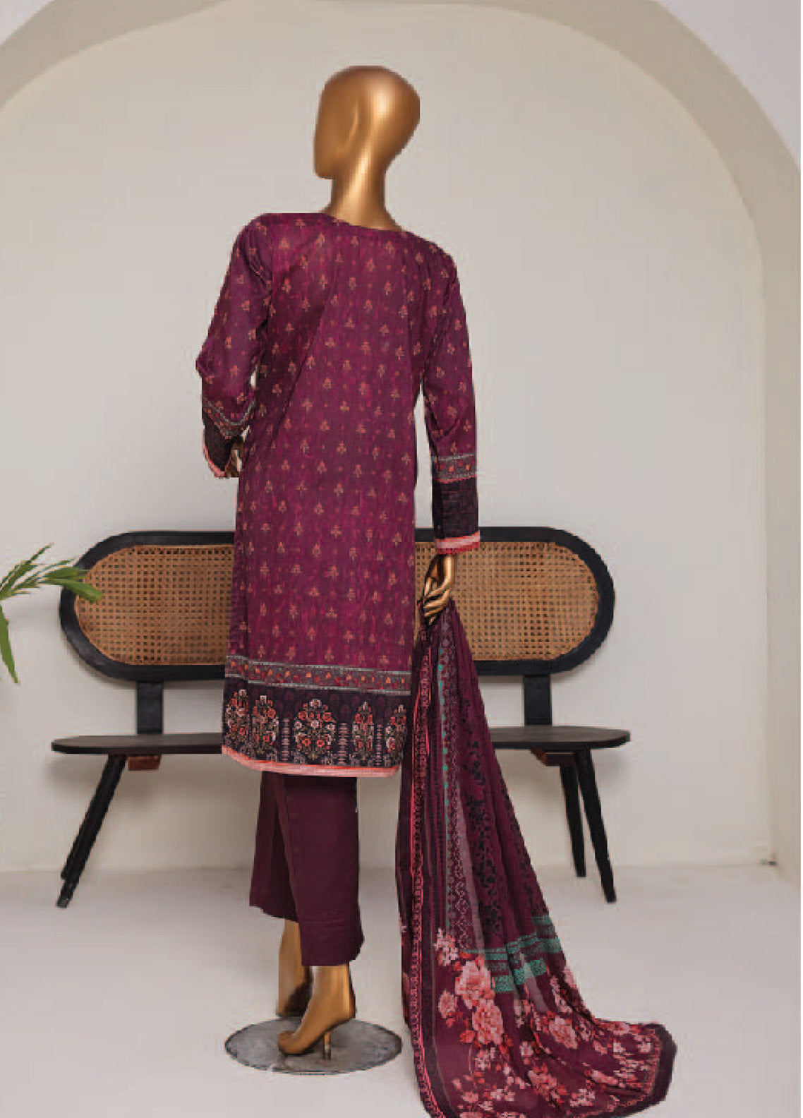 Lacekari By Sumi Printed Lawn Suits Stitched 3 Piece SU25LPL D-BG-02 Lacekari By Sumi Printed Lawn Suits Stitched 3 Piece SU25LPL D-BG-02