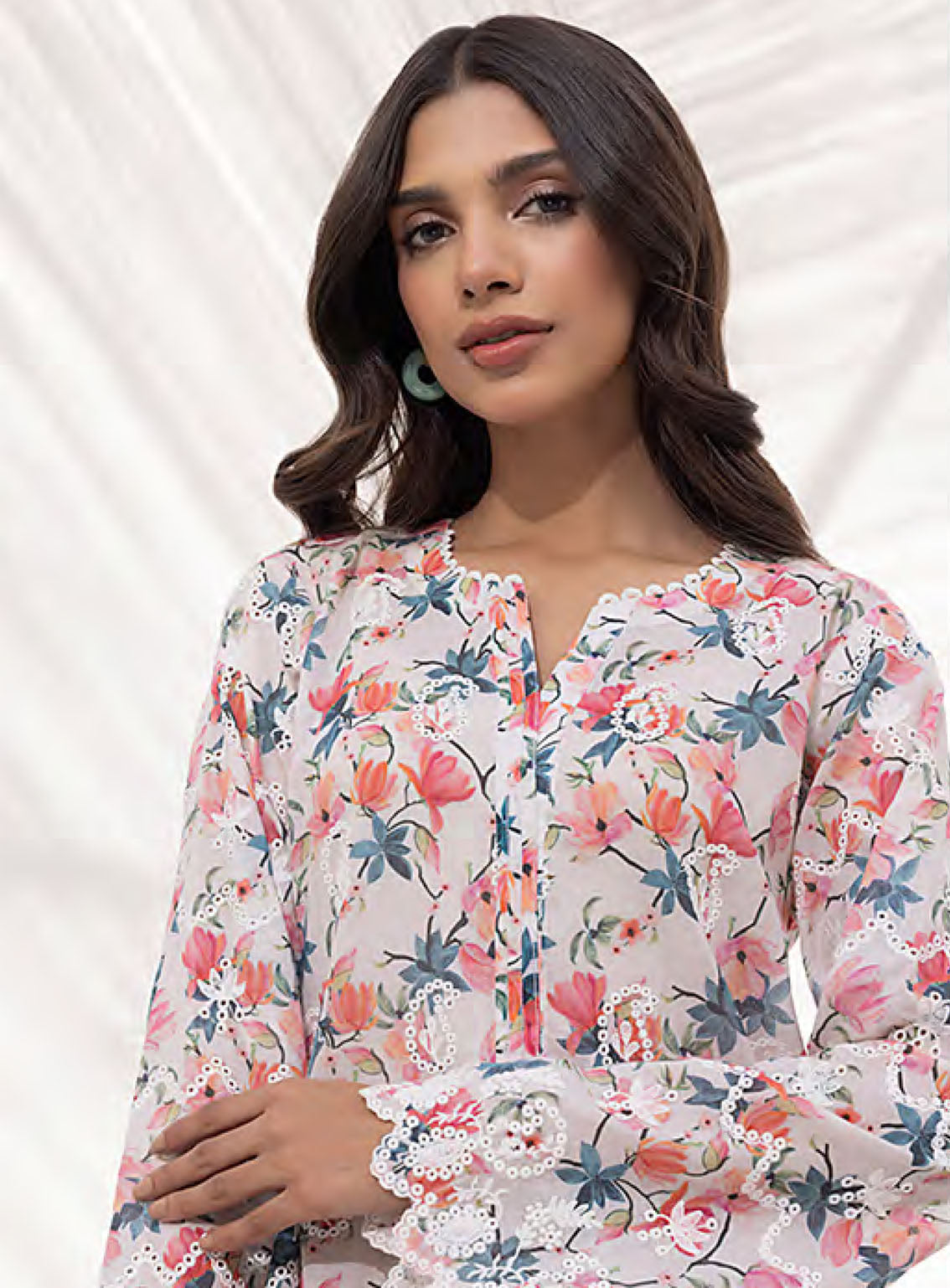 Lakhany Embroidered Cambric Shirt & Trouser Stitched Suit- LSM24S&T LG-RL-0008 Lakhany Embroidered Cambric Shirt & Trouser Stitched Suit- LSM24S&T LG-RL-0008