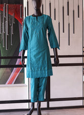 Lakhany Embroidered Rawsilk Shirt & Trouser Stitched Suit- LSM24S&T LG-IZ-0128