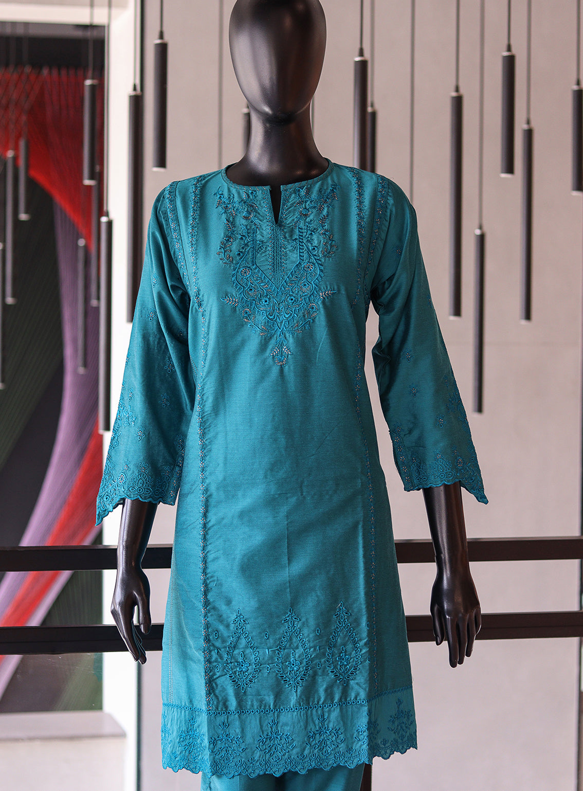Lakhany Embroidered Rawsilk Shirt & Trouser Stitched Suit- LSM24S&T LG-IZ-0128 Lakhany Embroidered Rawsilk Shirt & Trouser Stitched Suit- LSM24S&T LG-IZ-0128