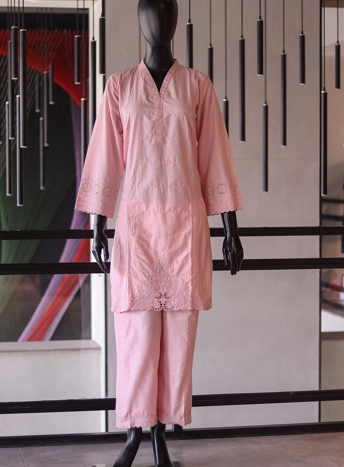 Lakhany Embroidered Rawsilk Shirt & Trouser Stitched Suit- LSM24S&T LG-UB-0033 Lakhany Embroidered Rawsilk Shirt & Trouser Stitched Suit- LSM24S&T LG-UB-0033