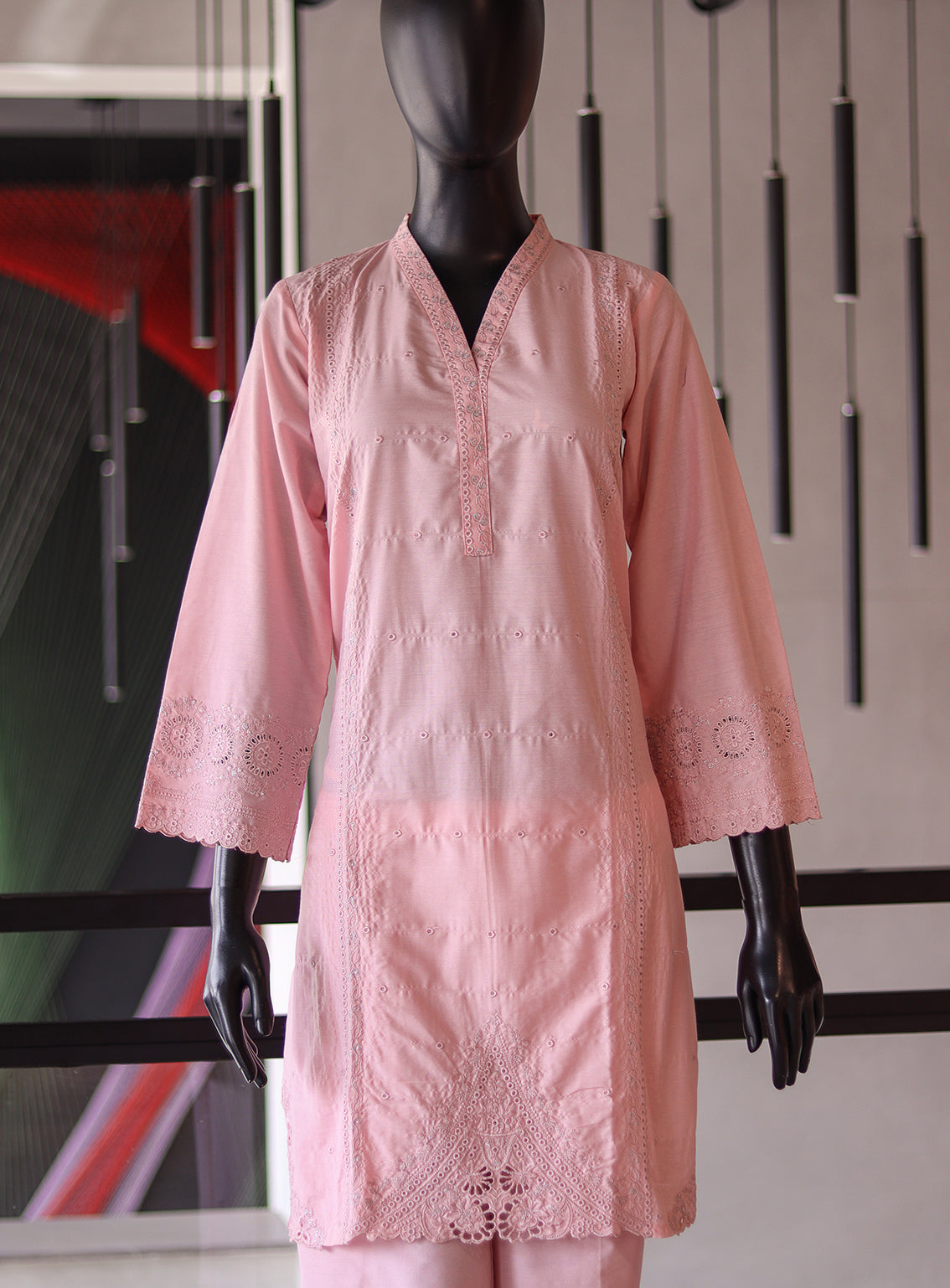 Lakhany Embroidered Rawsilk Shirt & Trouser Stitched Suit- LSM24S&T LG-UB-0033 Lakhany Embroidered Rawsilk Shirt & Trouser Stitched Suit- LSM24S&T LG-UB-0033