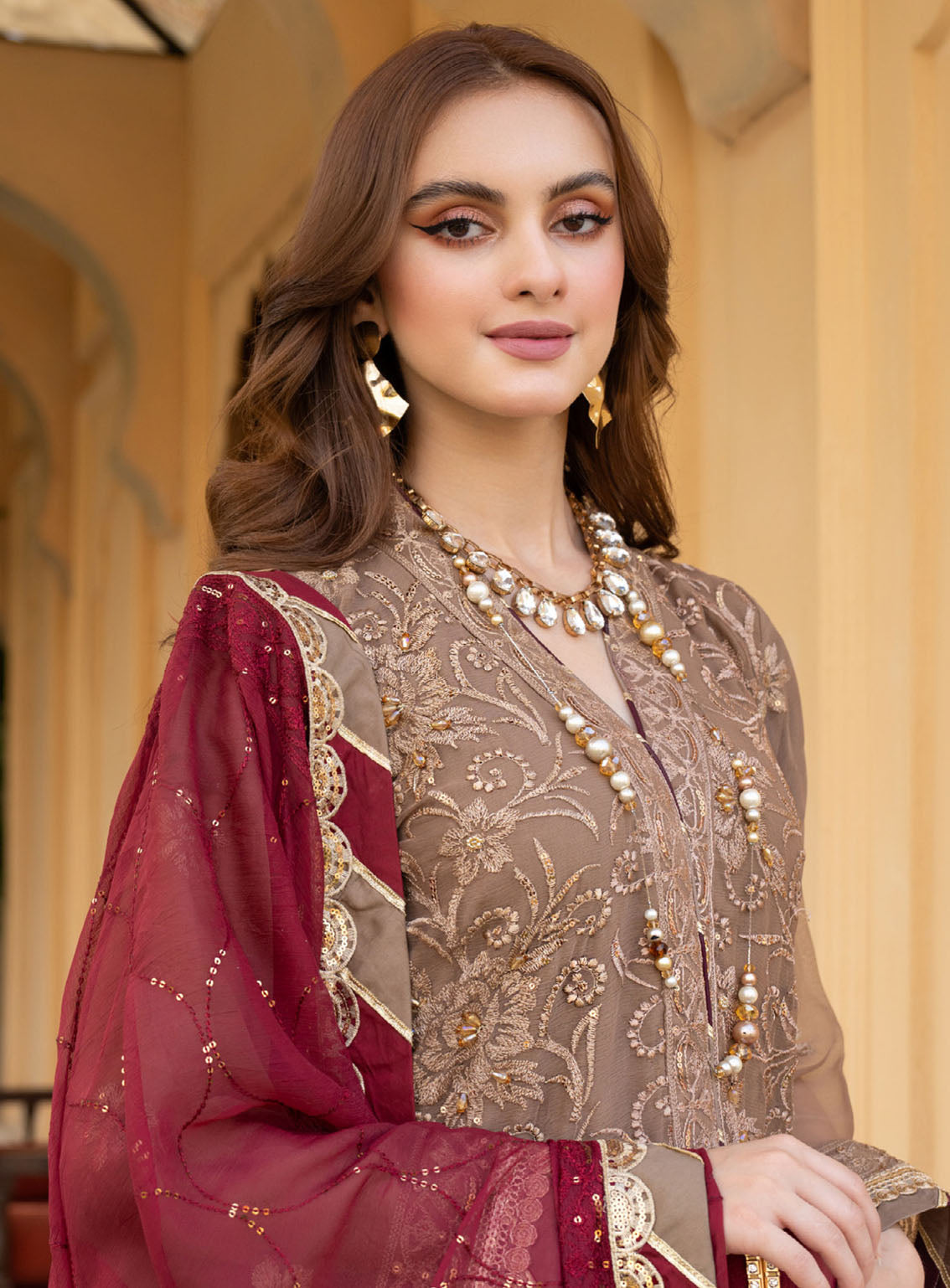 Lallaria By Noorma Kaamal Luxury Embroidered Chiffon 4 Piece Unstitched Suit NK24LV2 NK-LLC-20 Lallaria By Noorma Kaamal Luxury Embroidered Chiffon 4 Piece Unstitched Suit NK24LV2 NK-LLC-20