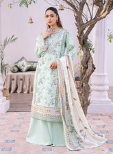 Lamhay By Bin Ilyas Luxury Embroidered Lawn 3 Piece Unstitched Suit BI24LLEL D-112