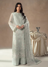 Lamisah By Lavish Premium Afsanah Embroidered Chiffon 3 Piece Unstitched Suit LP25LA D-03 FROSTED SERENITY