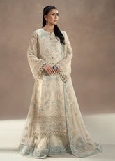 Lamisah By Lavish Premium Afsanah Embroidered Chiffon 3 Piece Unstitched Suit LP25LA D-07 PEARL GARDEN