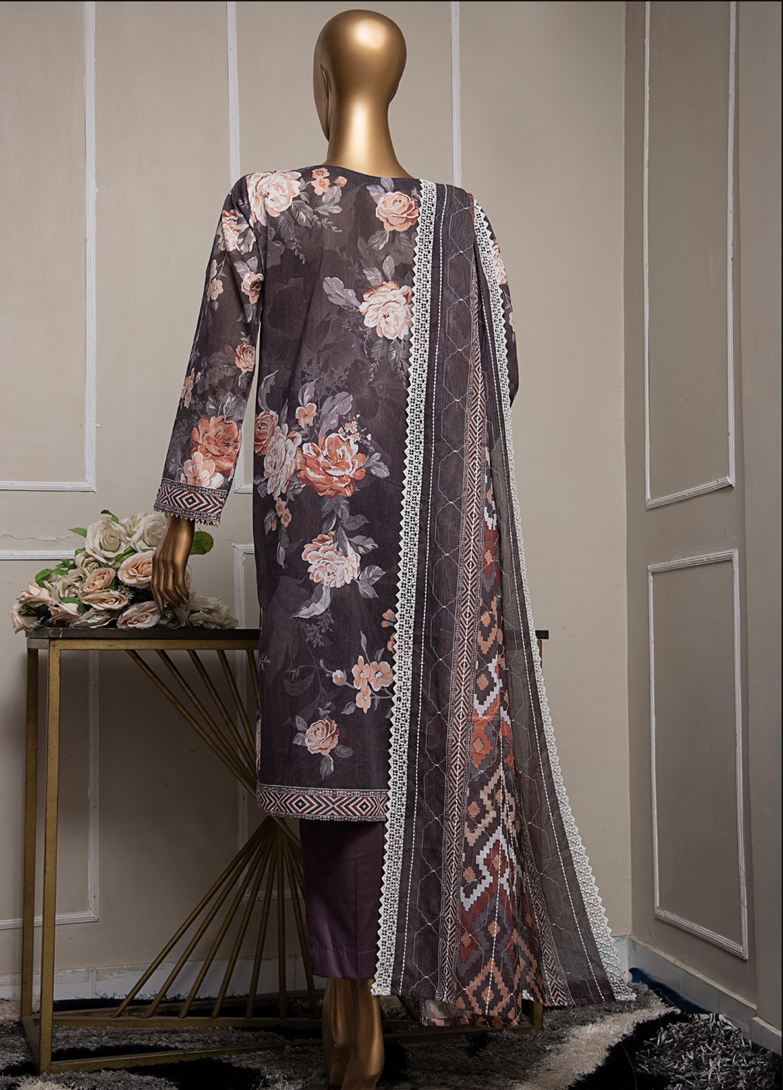 Lawnkari By HZ Textile Embroidered Lawn 3 Piece Unstitched Suit HZ25LV2 PLK-1027 Lawnkari By HZ Textile Embroidered Lawn 3 Piece Unstitched Suit HZ25LV2 PLK-1027