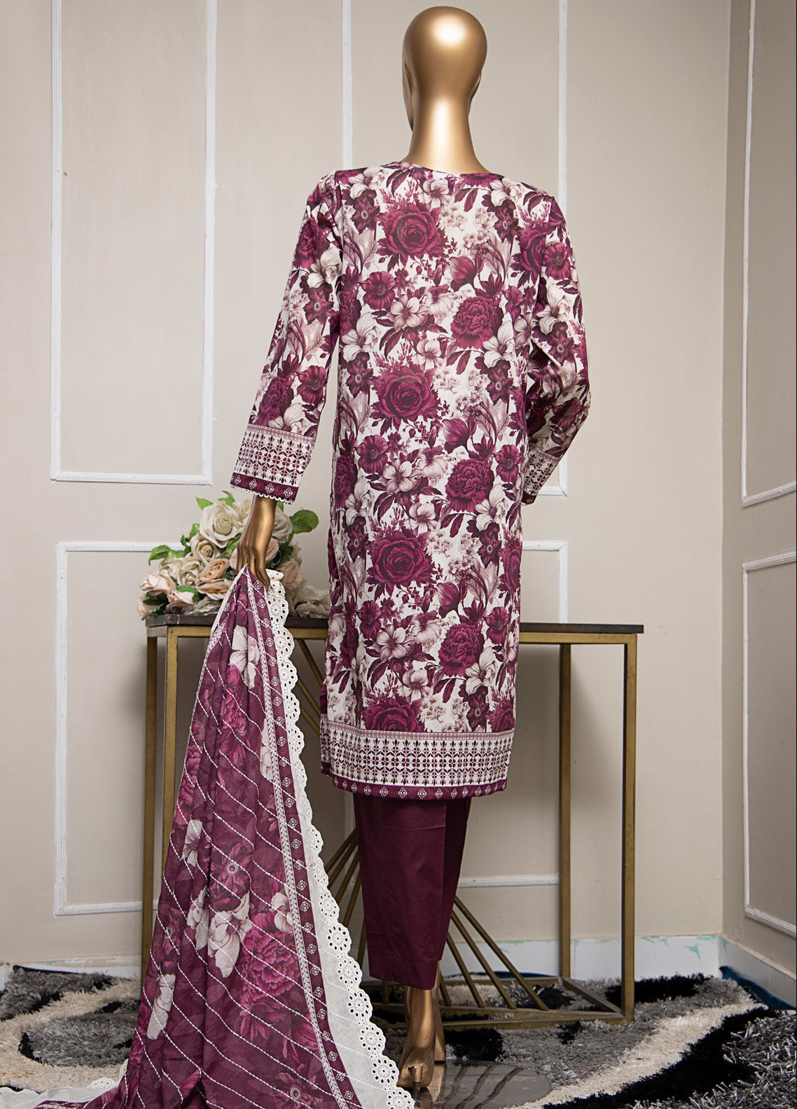 Lawnkari By HZ Textile Embroidered Lawn 3 Piece Unstitched Suit HZ25LV2 PLK-1029 Lawnkari By HZ Textile Embroidered Lawn 3 Piece Unstitched Suit HZ25LV2 PLK-1029