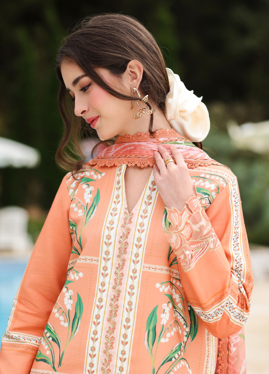 Life Style By Rang Rasiya Embroidered Lawn 3 Piece Unstitched Suit RR26LSS D-14 MELLOW Life Style By Rang Rasiya Embroidered Lawn 3 Piece Unstitched Suit RR26LSS D-14 MELLOW