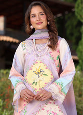 Life Style By Rang Rasiya Embroidered Lawn 3 Piece Unstitched Suit RR26LSS D-16 ACACIA