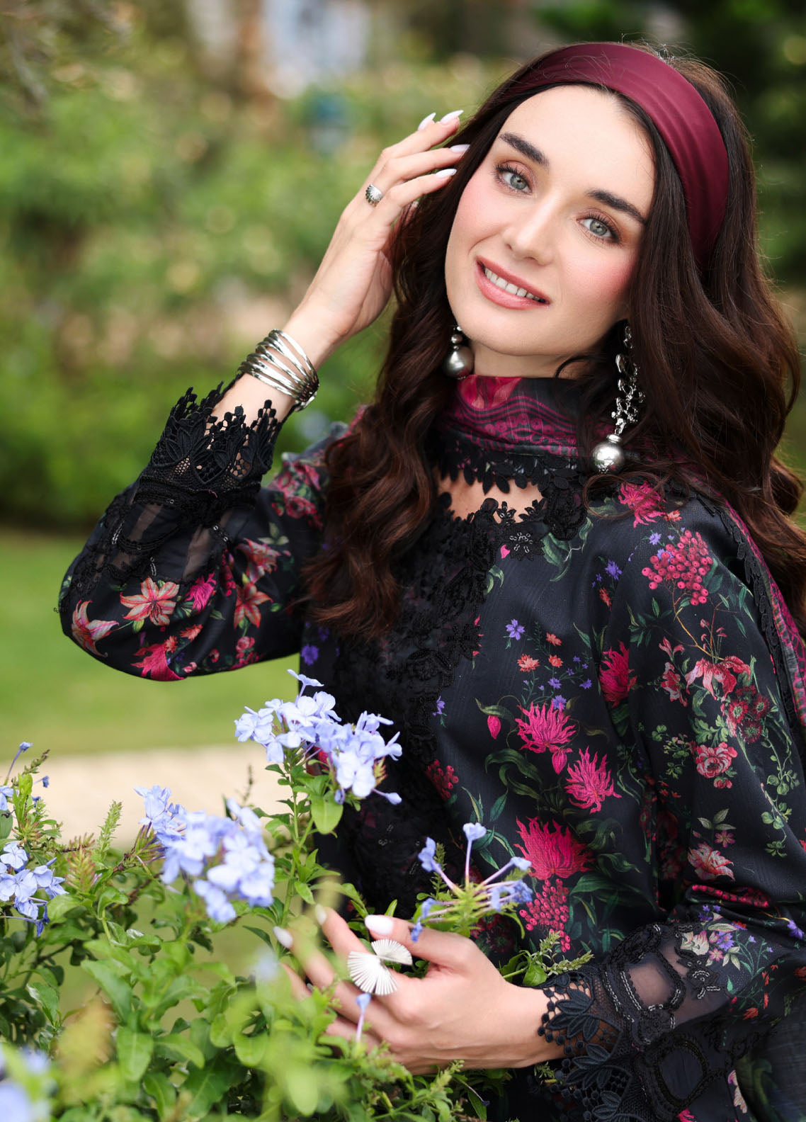 Life Style By Rang Rasiya Embroidered Satin Stipe Lawn 3 Piece Unstitched Suit RR26LSS D-03 MIDNIGHT Life Style By Rang Rasiya Embroidered Satin Stipe Lawn 3 Piece Unstitched Suit RR26LSS D-03 MIDNIGHT