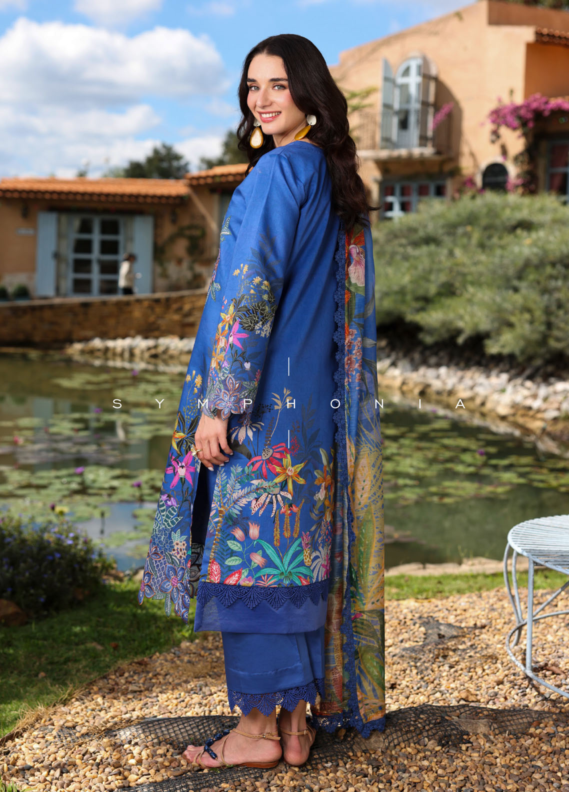 Life Style By Rang Rasiya Embroidered Satin Stipe Lawn 3 Piece Unstitched Suit RR26LSS D-15 SYMPHONIA Life Style By Rang Rasiya Embroidered Satin Stipe Lawn 3 Piece Unstitched Suit RR26LSS D-15 SYMPHONIA