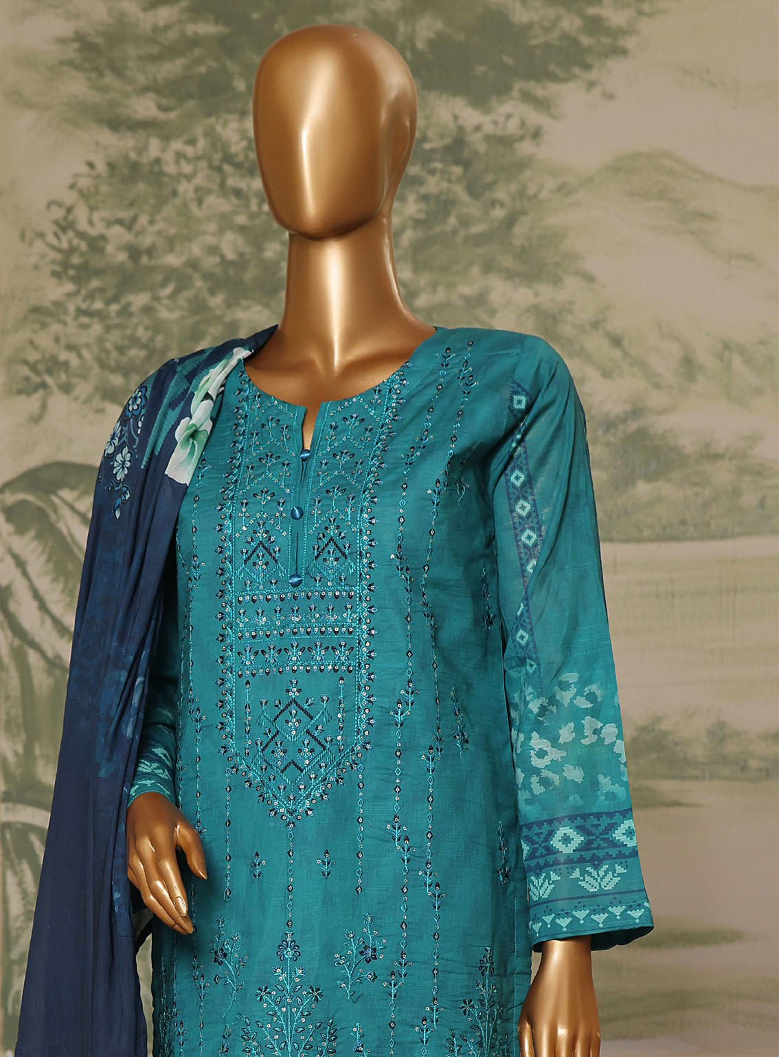 Liliana By Pak Fabrics Digital Print Chikankari 3 Piece Unstitched Suit PF24L LDPC-287 Liliana By Pak Fabrics Digital Print Chikankari 3 Piece Unstitched Suit PF24L LDPC-287