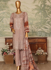 Liliana By Pak Fabrics Digital Print Chikankari 3 Piece Unstitched Suit PF24L LDPC-290