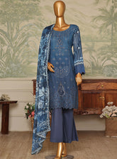 Liliana By Pak Fabrics Digital Print Chikankari 3 Piece Unstitched Suit PF24L LDPC-291