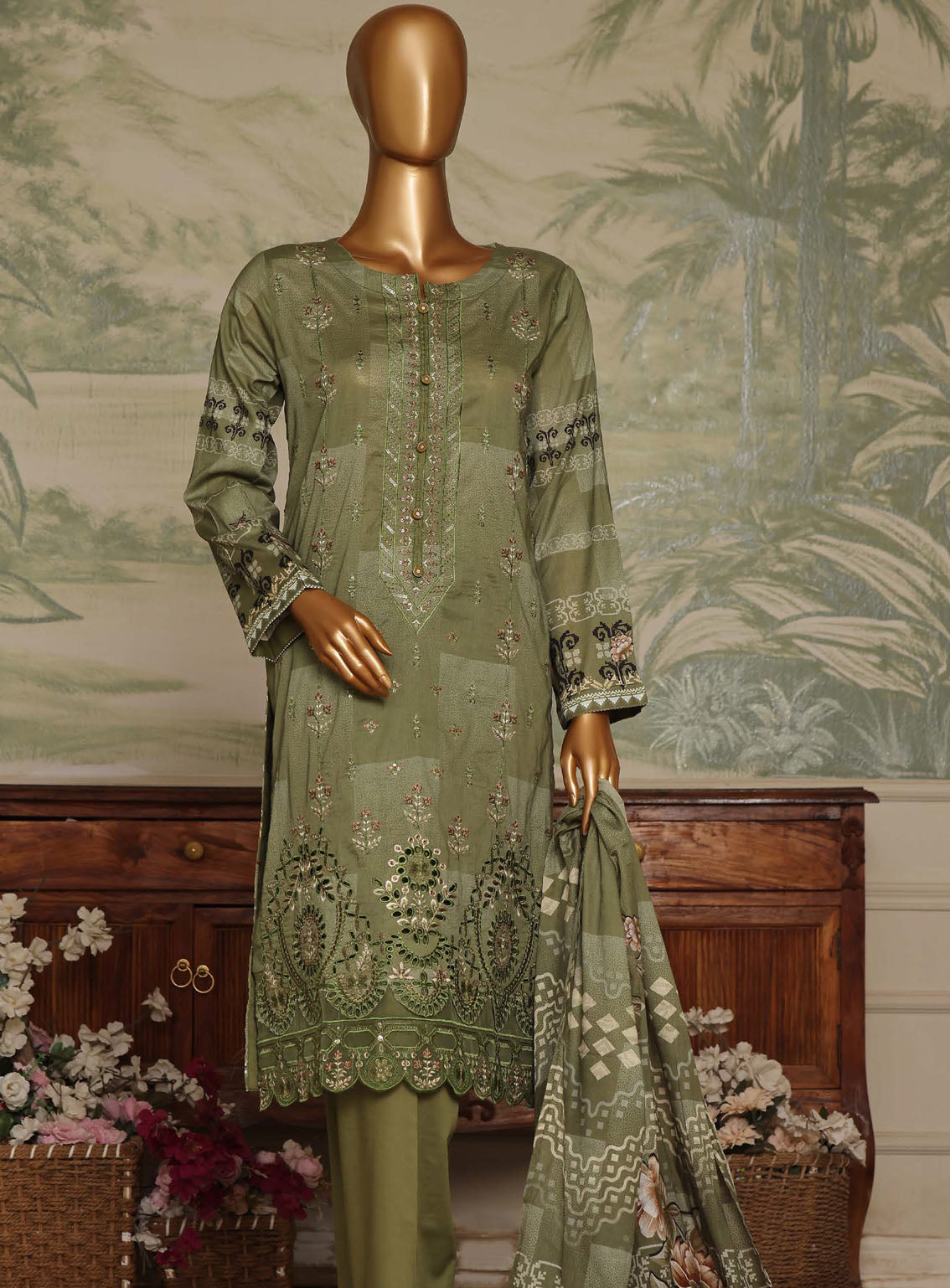 Liliana By Pak Fabrics Digital Print Chikankari 3 Piece Unstitched Suit PF24L LDPC-292 Liliana By Pak Fabrics Digital Print Chikankari 3 Piece Unstitched Suit PF24L LDPC-292