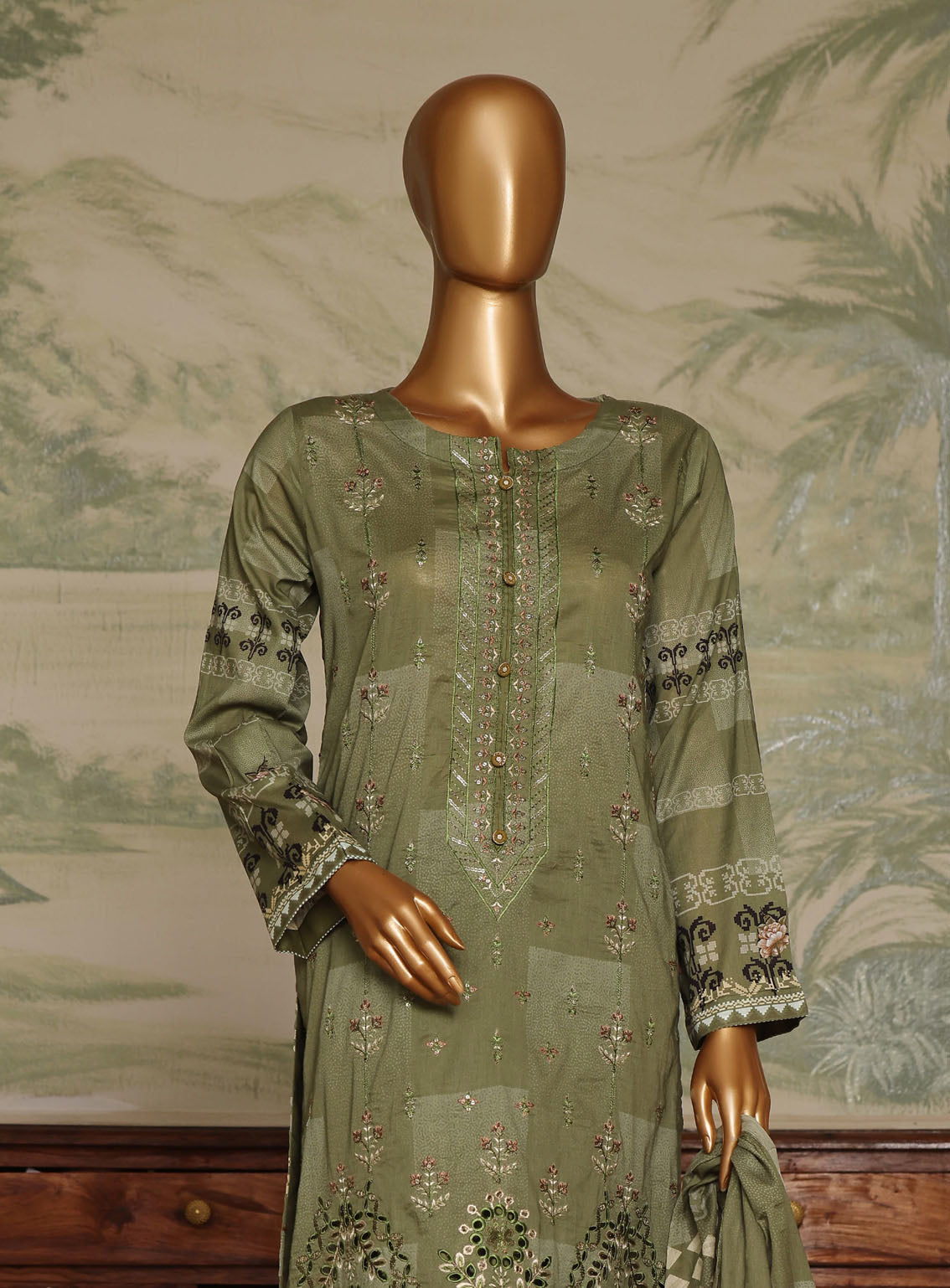Liliana By Pak Fabrics Digital Print Chikankari 3 Piece Unstitched Suit PF24L LDPC-292 Liliana By Pak Fabrics Digital Print Chikankari 3 Piece Unstitched Suit PF24L LDPC-292