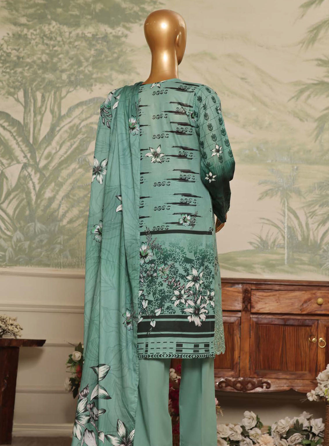 Liliana By Pak Fabrics Digital Print Chikankari 3 Piece Unstitched Suit PF24L LDPC-295 Liliana By Pak Fabrics Digital Print Chikankari 3 Piece Unstitched Suit PF24L LDPC-295