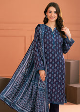 Linen Love By Gul Ahmed Printed Linen 3 Piece Unstitched Suit GA25LL D-LT-52032