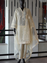 LSM Galleria Luxury Embroidered Cotton Net 3 Piece Stitched Suit - LSM24G LG-IZ-0105