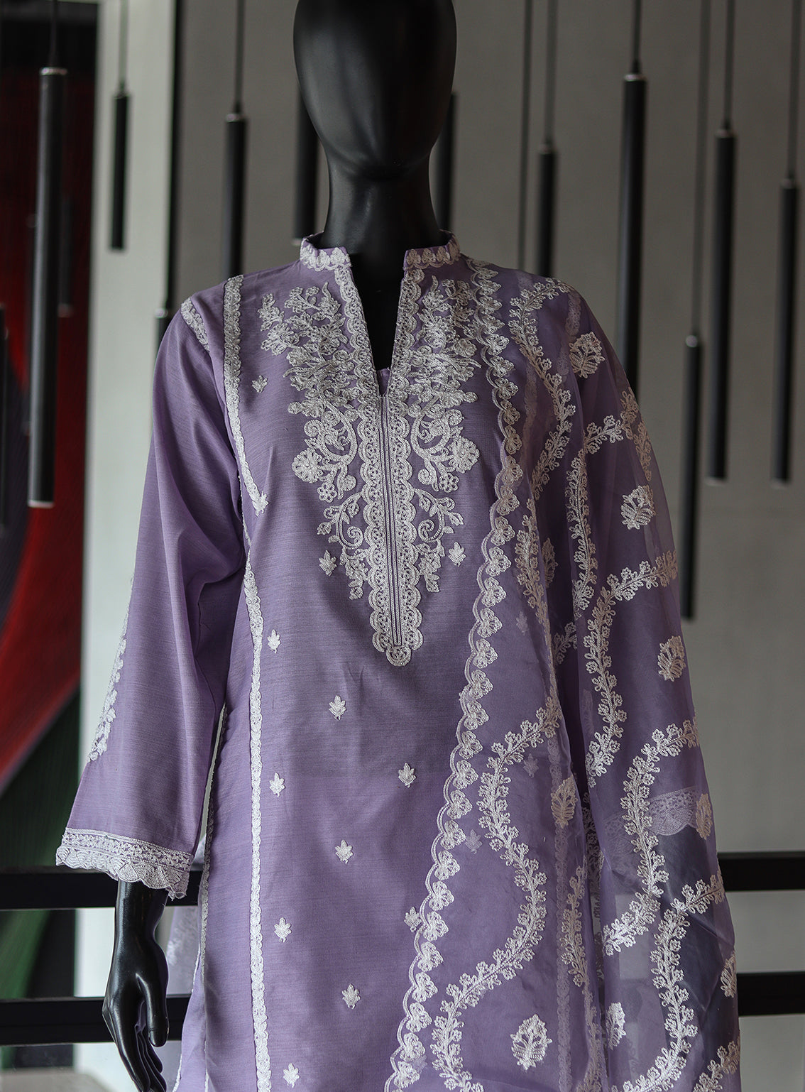 LSM Galleria Luxury Embroidered Cotton Net 3 Piece Stitched Suit - LSM24G LG-UB-0001 LSM Galleria Luxury Embroidered Cotton Net 3 Piece Stitched Suit - LSM24G LG-UB-0001