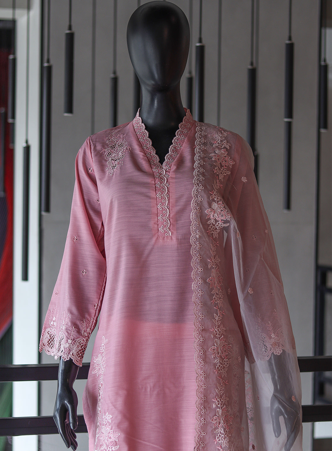 LSM Galleria Luxury Embroidered Rawsilk 3 Piece Stitched Suit - LSM24G LG-IZ-0125 LSM Galleria Luxury Embroidered Rawsilk 3 Piece Stitched Suit - LSM24G LG-IZ-0125